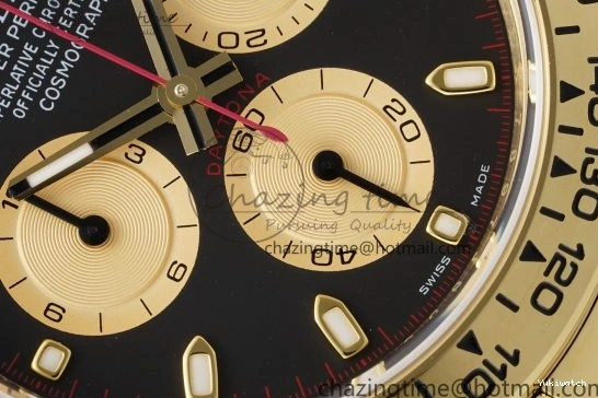 1:1 BTF Best SA4130 Daytona Black YG Bracelet Edition on 116508 YG Dial 0109